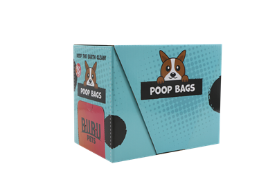 [PC0006] Dog Waste Bags 50x20 pieces, Cardboard Box, Black