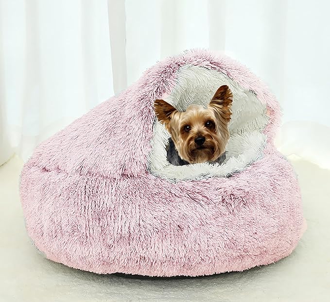 Pet Bed with Booth Cave Pink