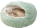 Pet Bed with Booth Cave Green