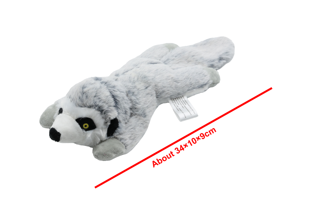 BB dog toy brown badger with squeaker 34x10cm