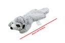 BB dog toy brown badger with squeaker 34x10cm