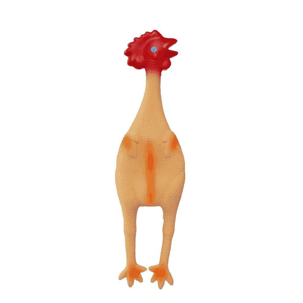 BB Dog Toy Latex Chicken with a Squeaker