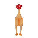 BB Dog Toy Latex Chicken with a Squeaker