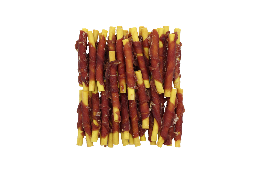BB Dog Snacks 500g Duck Wraps Sweet Potato Tubes