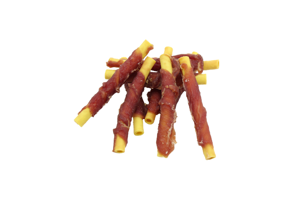 BB Dog Snacks 500g Duck Wraps Sweet Potato Tubes
