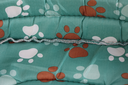 Pet Bed with Paws Green