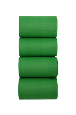 Biodegradable dog waste bags 4x15 pieces, green