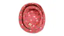Pet Bed with Paws Red