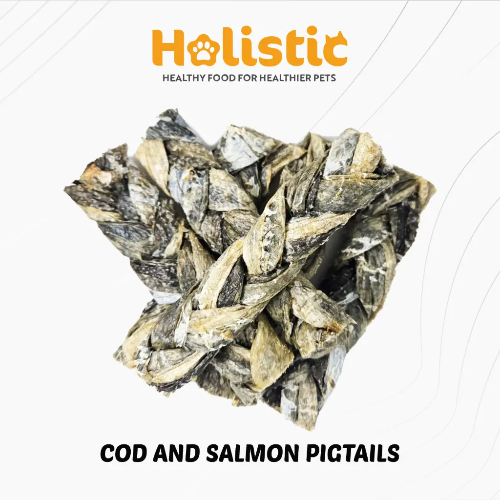 Healthy Treats - Salmon & Cod Pig Tails x5pc