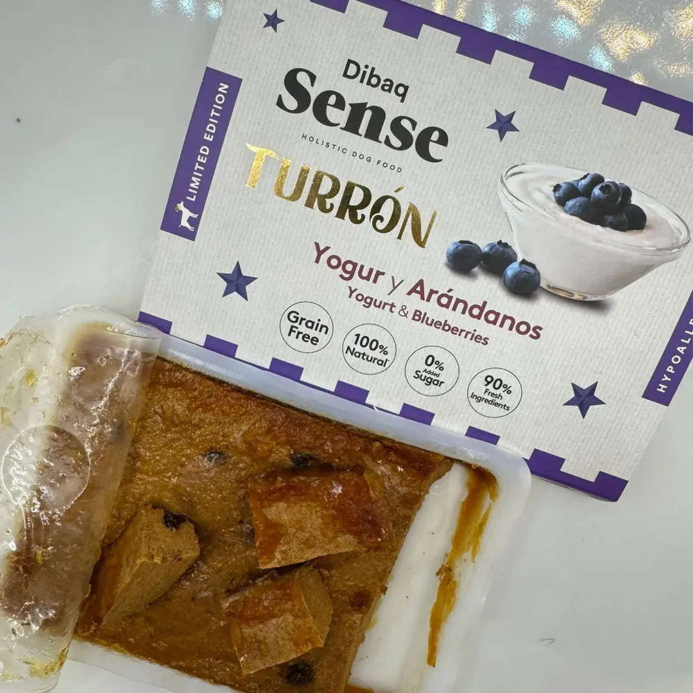 Dibaq Sense Dog Nougat Yogurt with Blueberries 185G