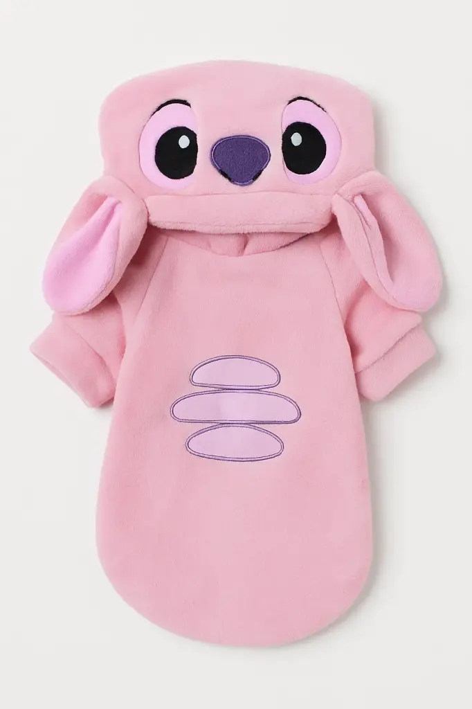 Pet Clothes - Stitch Hoodie for Dogs and Cats - Pink