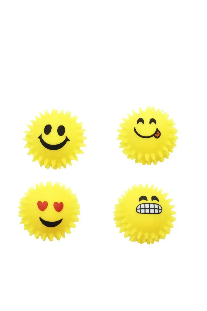LED Light-Up Emoji Ball Toy – 7.5cm