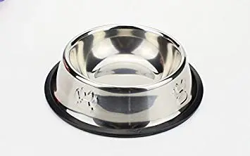 Stainless Steel Pet Feeding Bowl with Anti-Slip Base