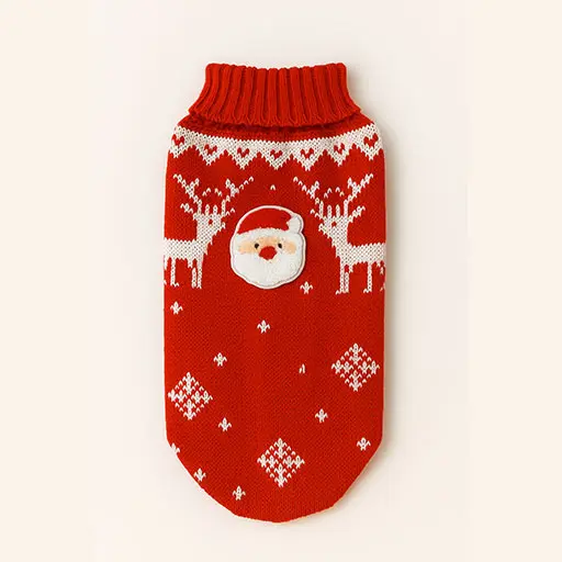 Pet Clothes - Christmas Jumper for Dogs and Cats - Reindeer