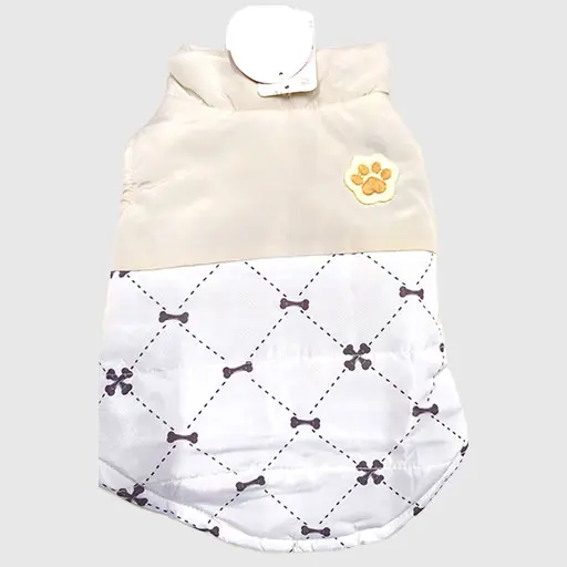 Waterproof Padded Jacket for Pets - White