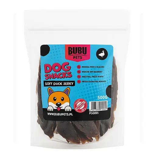 Dog Snacks Soft Duck Jerky 500g