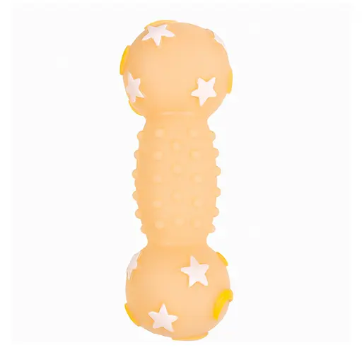 LunaGlow Star Chew Dumbbell – Soft Glow Dog Toy