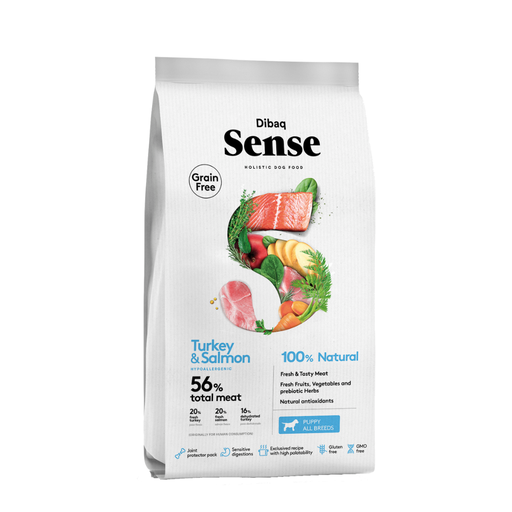 Dibaq Sense Grain Free Dog Puppy Turkey & Salmon