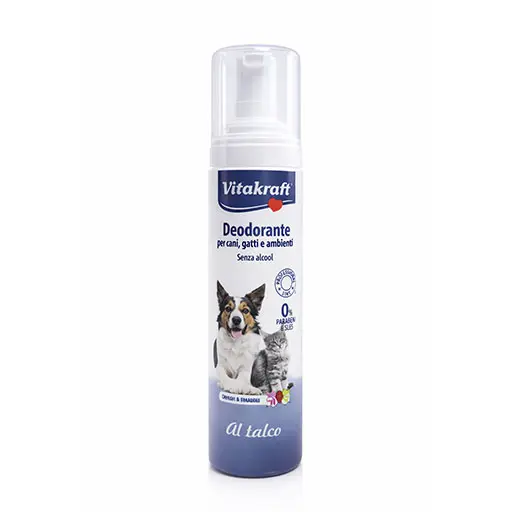 Vitakraft Pet & Home Deodorant Spray for Dogs & Cats – Talcum Fresh, Alcohol-Free