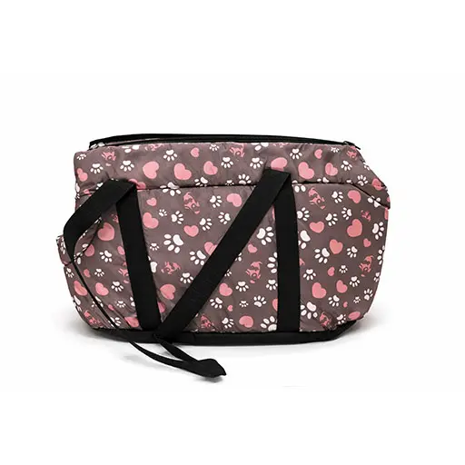 Pet Carrier Bag With Pink Motifs