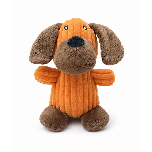 Plush Corduroy Dog Toy – Soft, Cute & Perfect for Gentle Play