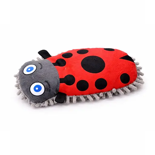 Plush Ladybug Dog Toy – Soft & Fun Companion