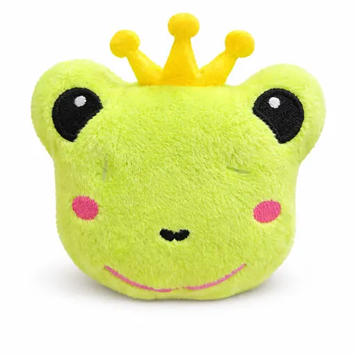 Plush Frog Prince Dog Toy || Green