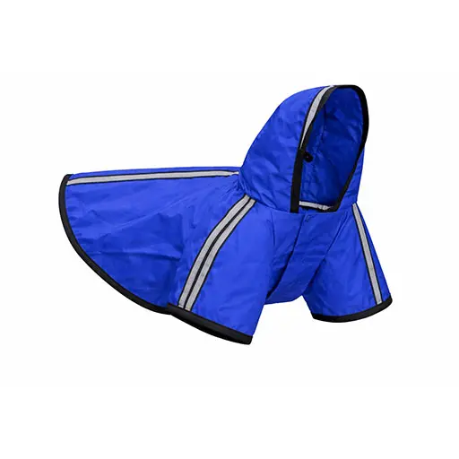 Waterproof Reflective Dog Raincoat – Blue