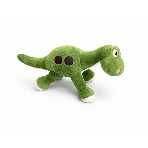 Plush Pink Dinosaur Squeaky Dog Toy – Soft & Fun