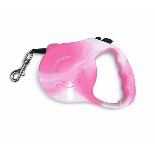 MarbleGrip Retractable Dog Leash – Ergonomic One-Hand Control || 5m