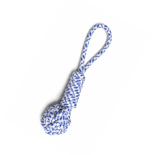 Dog Rope Tug with Knotted Ball – Durable Chew Toy