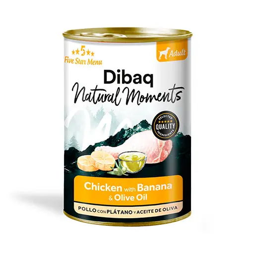 Dibaq Natural Moments Dog Adult Chicken with Banana 380G