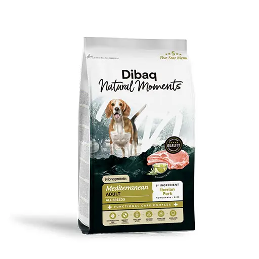 Dibaq Natural Moments Mediterranean Adult – Iberian Pork Dry Dog Food (All Breeds)