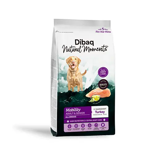 Dibaq Natural Moments 5 Star Menu Dog  Adult & Senior Mobility & Joint Support - Turkey