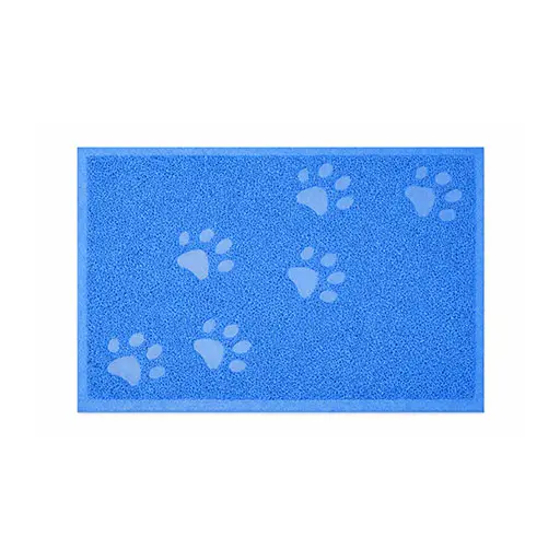 Paw Print Dirt-Trapping Pet Mat – Waterproof Floor Protector for Dogs & Cats