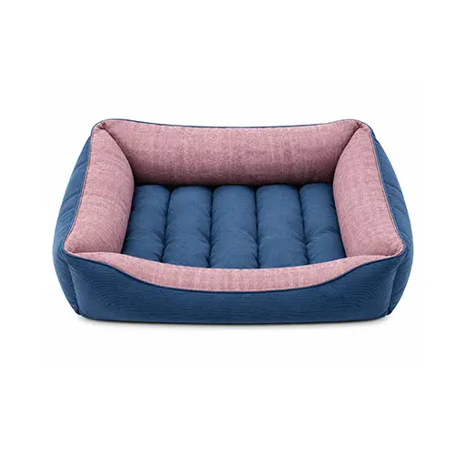 Luxury Pet Bed - Blue & Pink