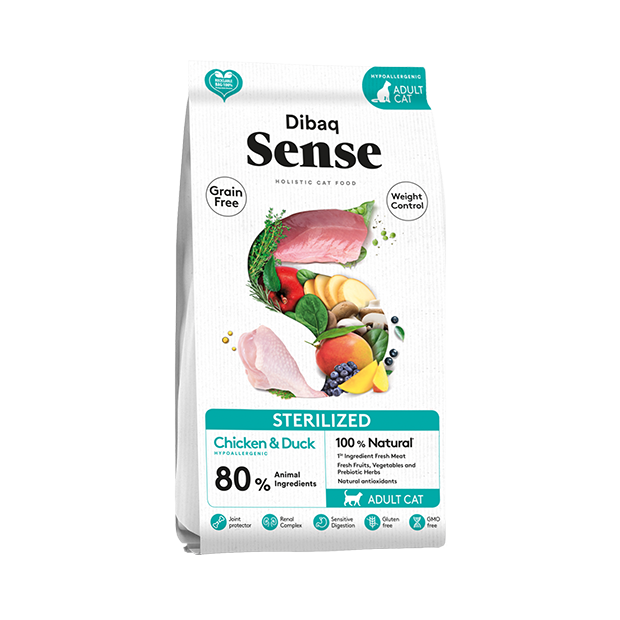 Dibaq Sense Grain Free Cat Sterilised Chicken & Duck