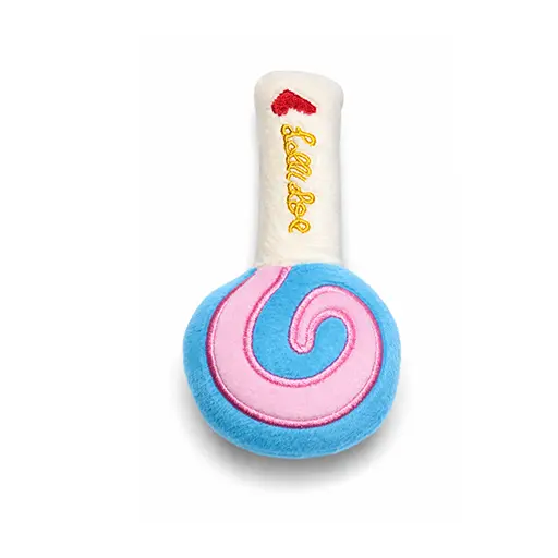 Plush Lollipop Squeaky Pet Toy