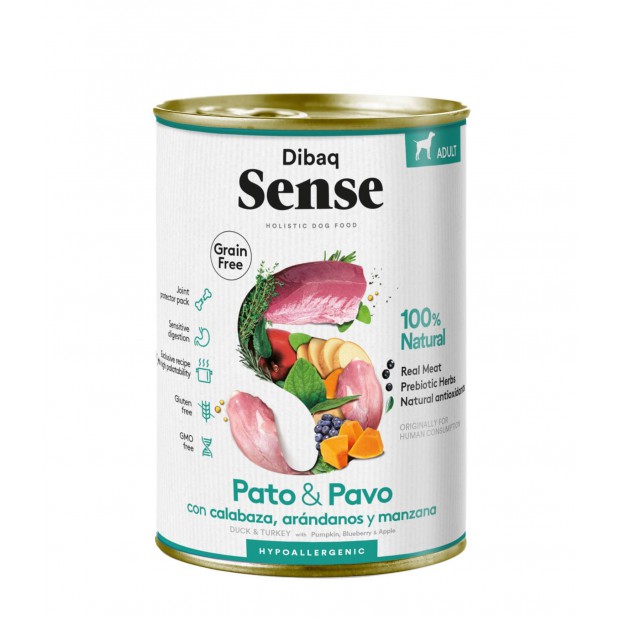 Dibaq Sense Grain Free Dog Adult Light & Senior Duck & Turkey 380G
