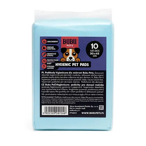 Hygienic Pads, 30x45cmX10pieces, Blue