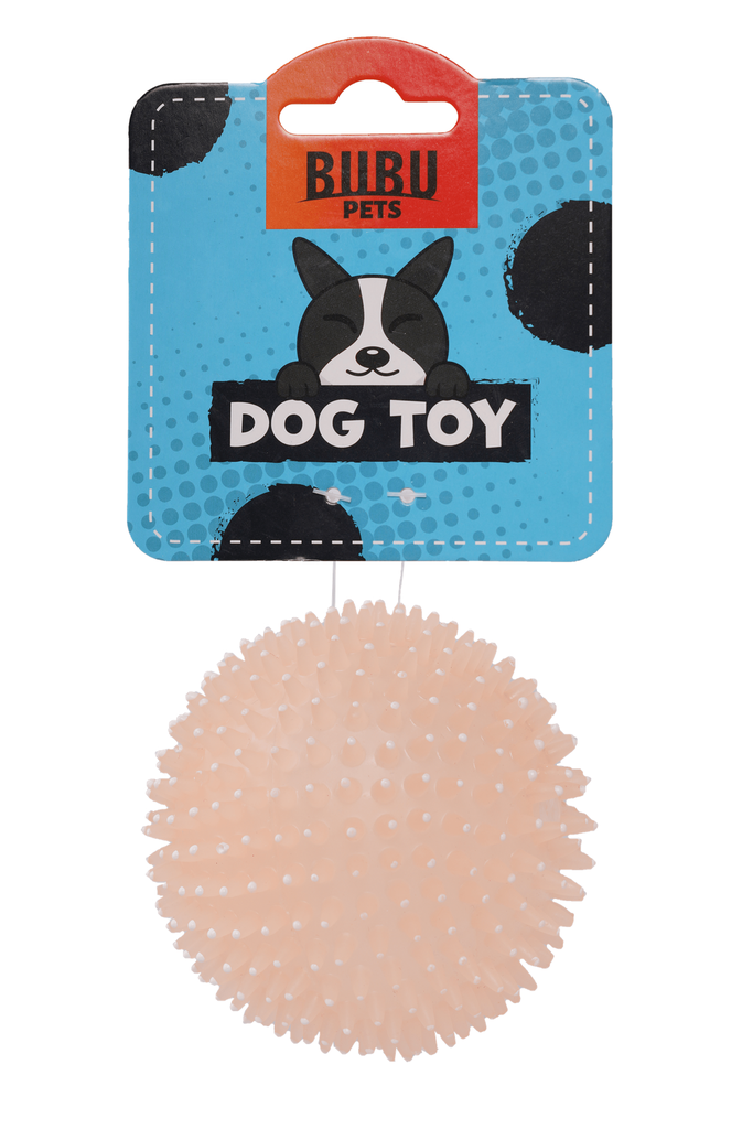 Dog Toy Ball With Spikes With Squeaker