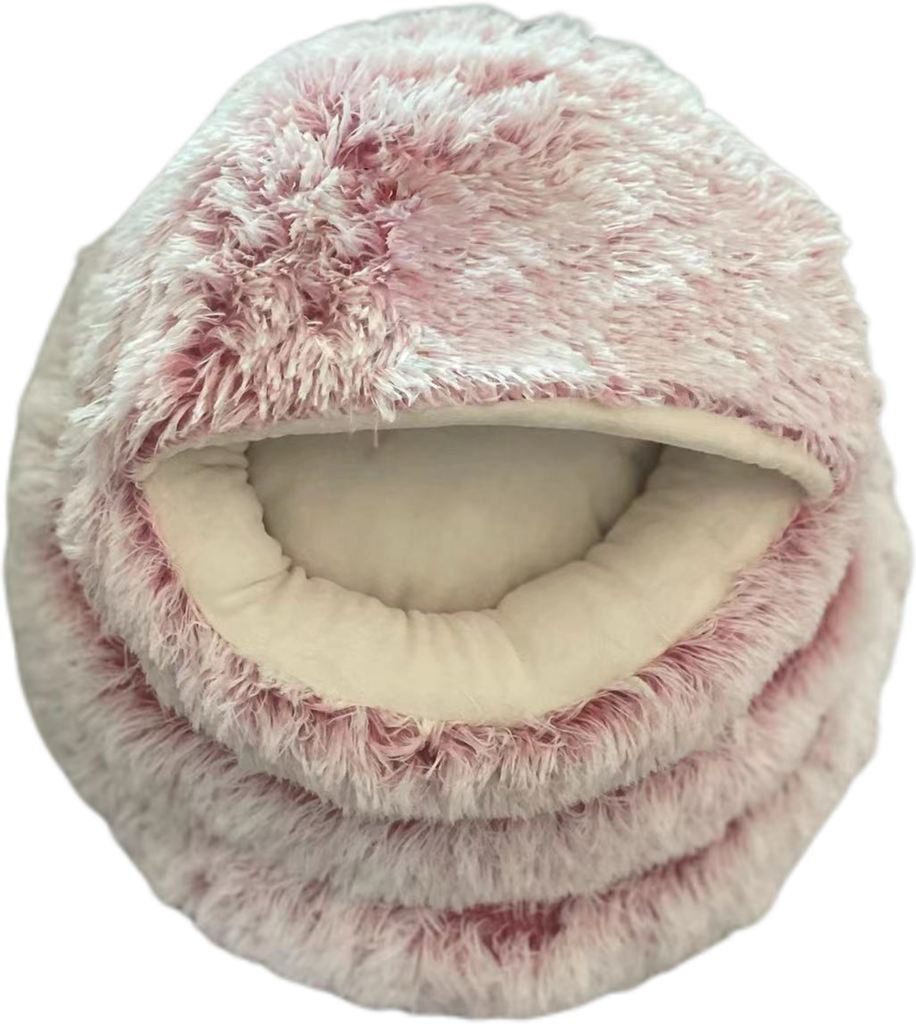 Pet Bed with Booth Cave Pink