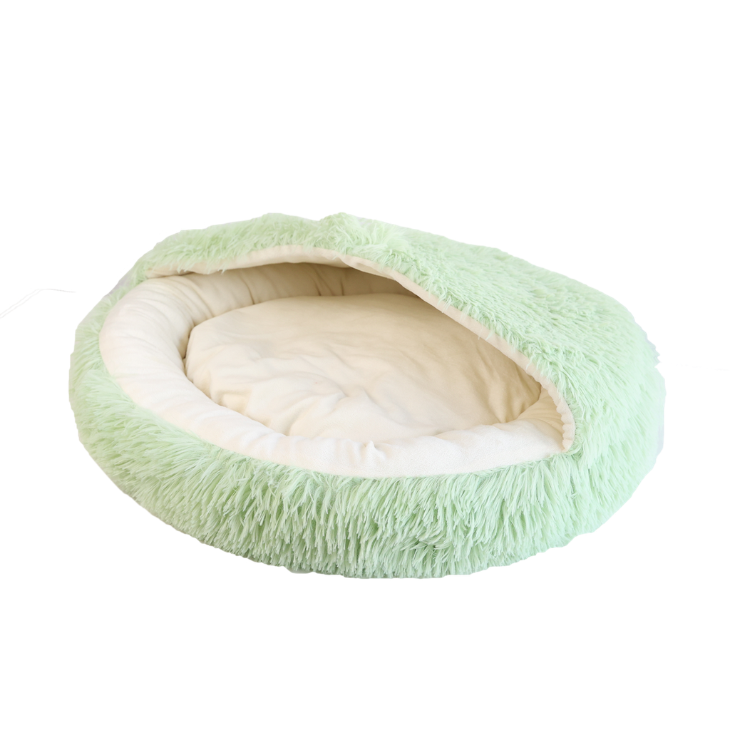Pet Bed with Booth Cave Green
