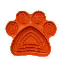 BB lick mat dog paw shape vanilla scent 21cm