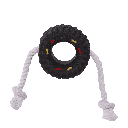 BB dog toy tire on a string 36cm