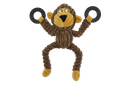 BB Dog toy Monkey || Calf || Bear with rings and squeaker 25x14cm