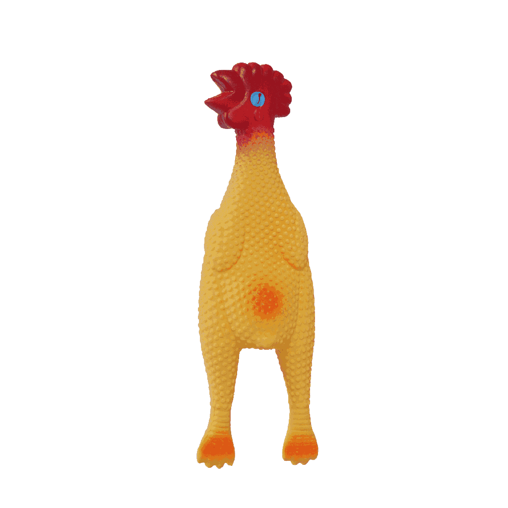 BB Dog Toy Latex Chicken with a Squeaker