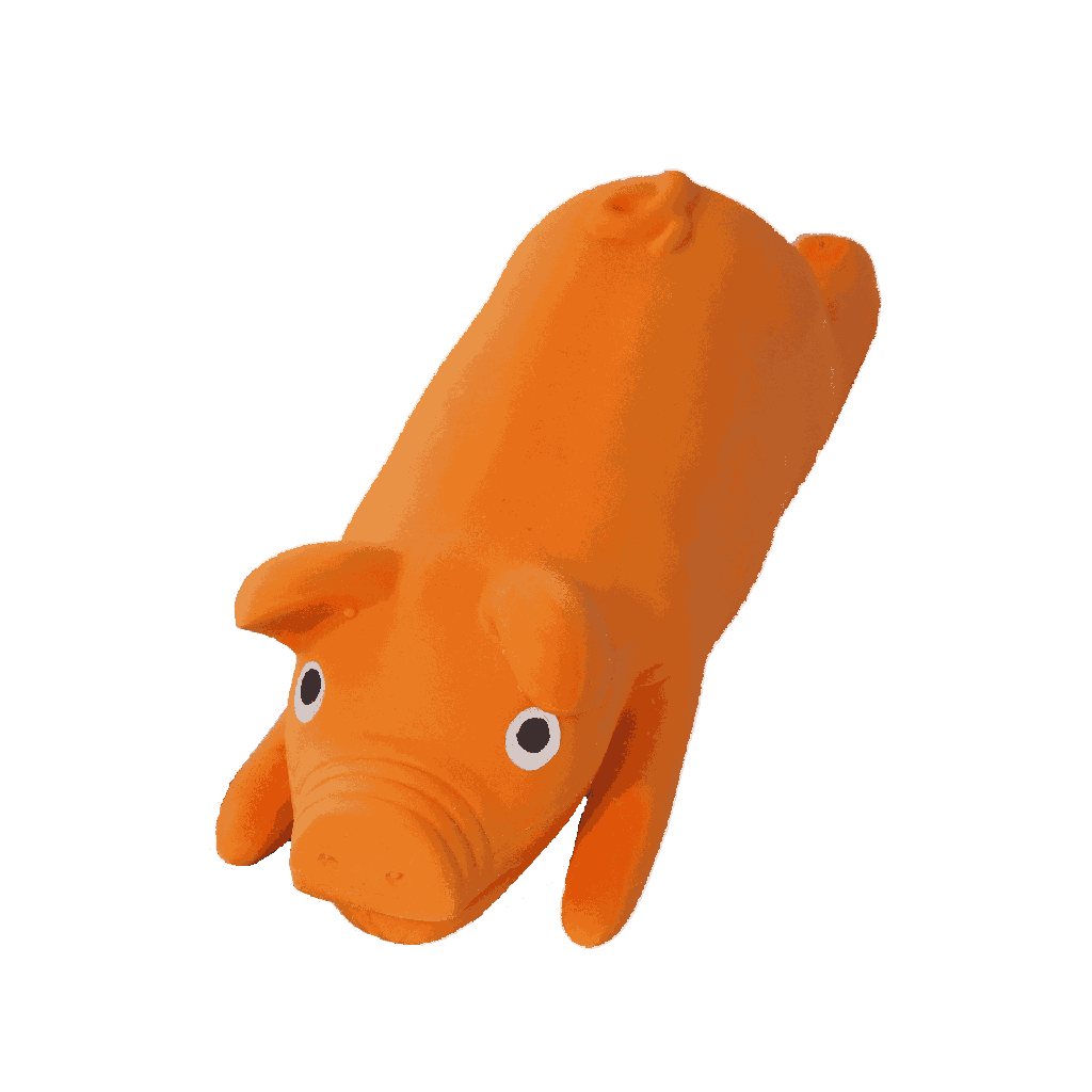 BB dog toy latex pig with a squeaker 13cm, 23cm