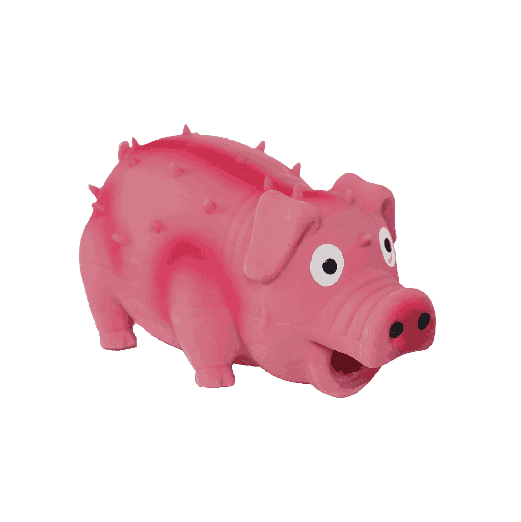 BB dog toy latex pink pig with a squeaker 10cm