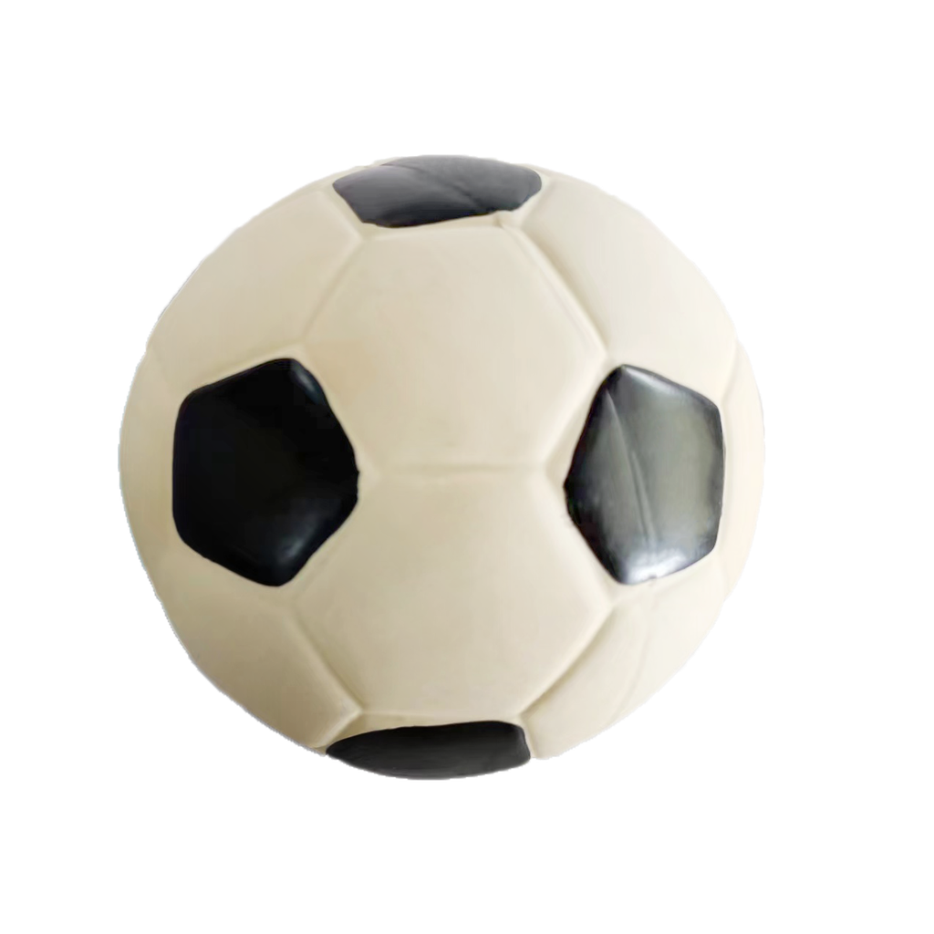 BB Dog Toy – Latex Ball with Squeaker Football 13cm